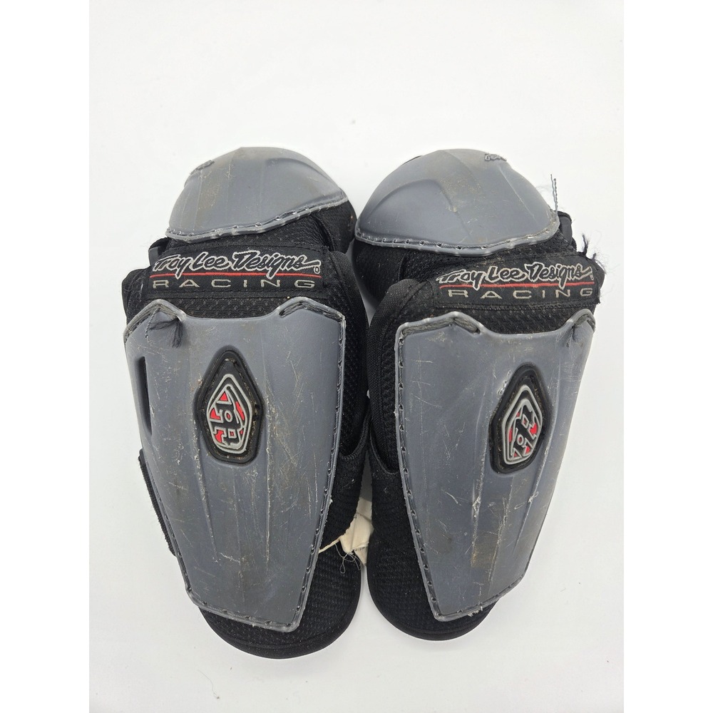 Troy Lee‎ Designs Racing Elbow Guards Youth Gray Black Mountain Bike BMX Protect